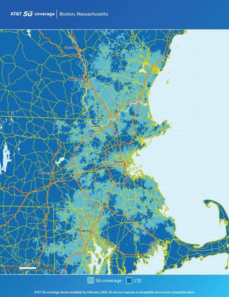 ATT Boston 5G Map