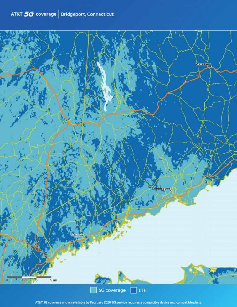 ATT Bridgeport 5G Map