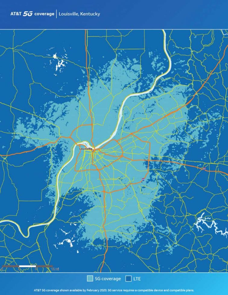 ATT Louisville 5G Map