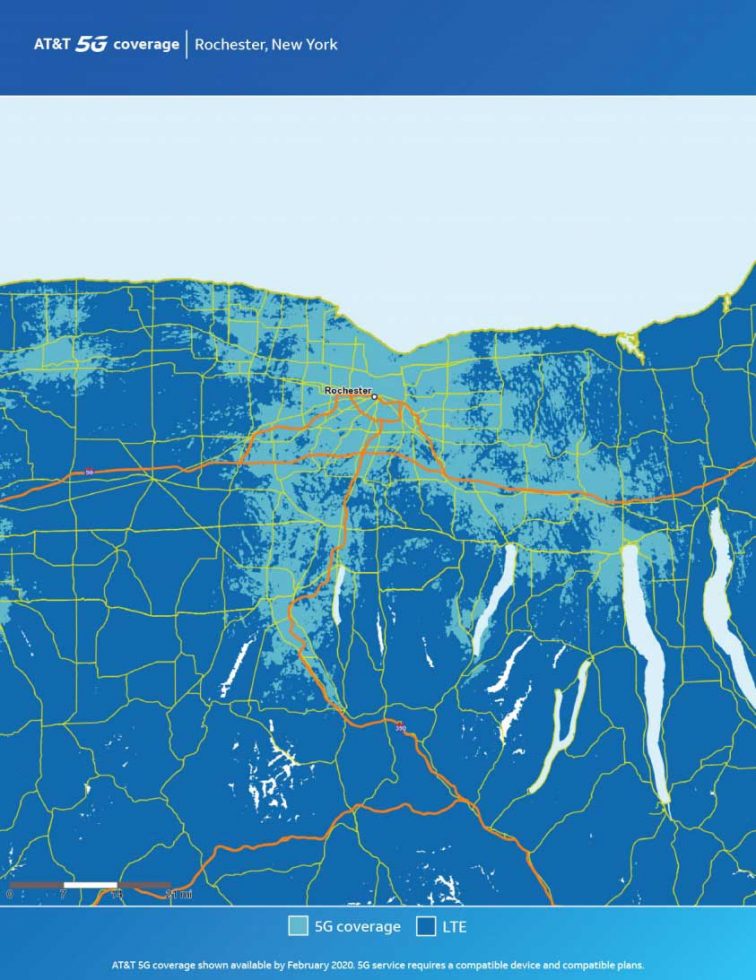 ATT Rochester 5G Map