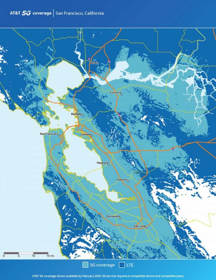 ATT San Francisco 5G Map