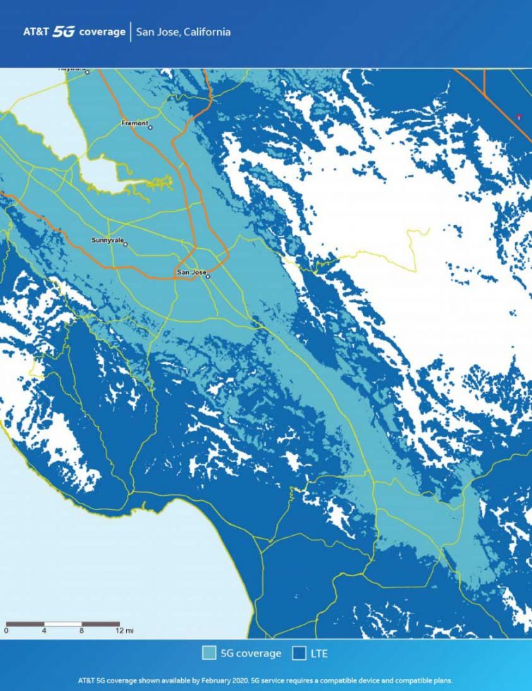 ATT San Jose 5G Map