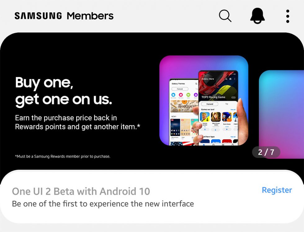 Samsung One UI 2 Beta, Galaxy S9