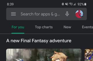 Google Play Update Moves the Account Switcher to Match Gmail