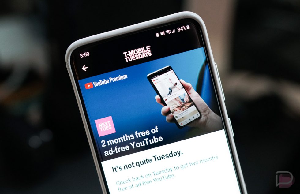 T-Mobile Tuesday Free YouTube
