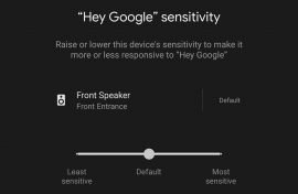 Hey Google Sensitivity