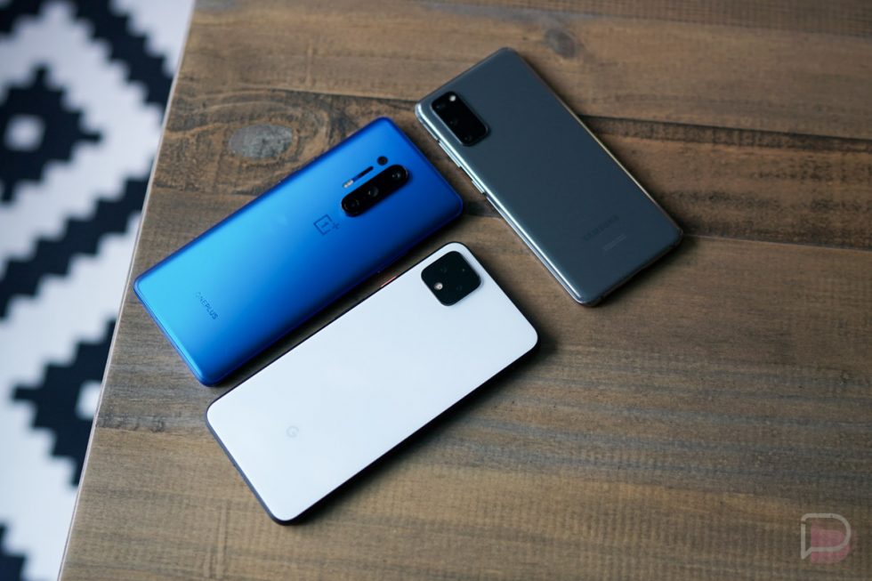 Pixel 4 vs OnePlus 8 Pro vs Galaxy S20