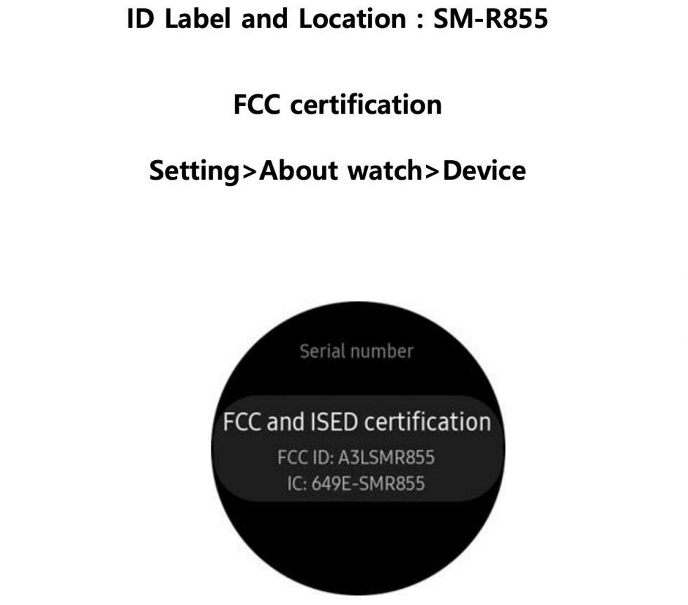 Samsung New Galaxy Watch FCC