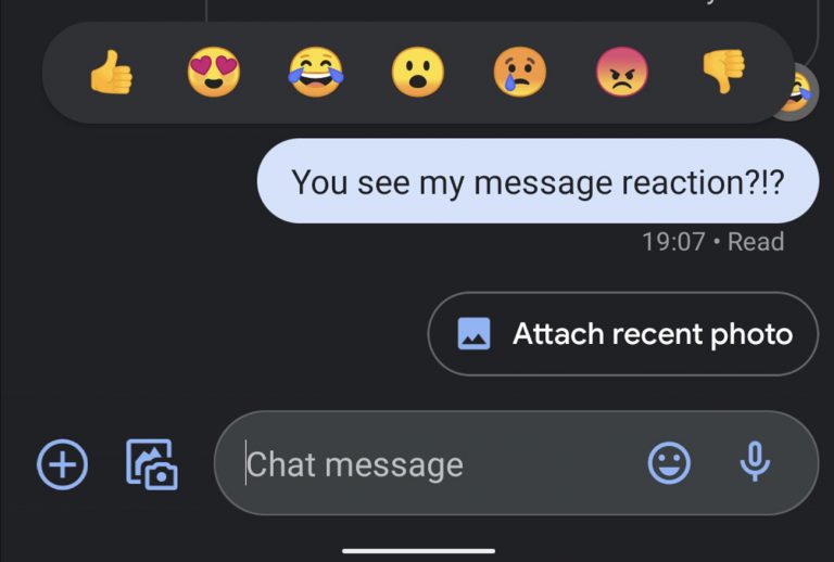 Google Messages Starts Getting a Favorite iMessage Feature