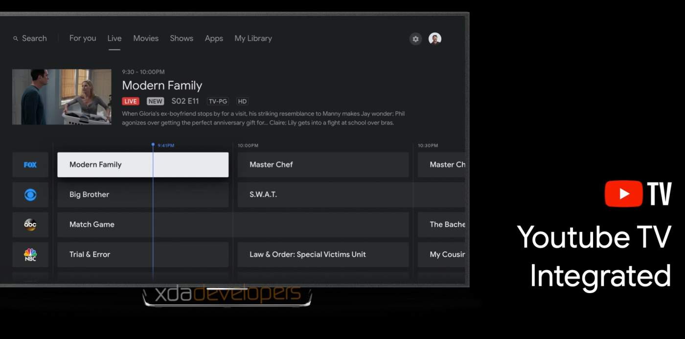 Upcoming Android TV UI Update Integrates YouTube TV Channel Guide