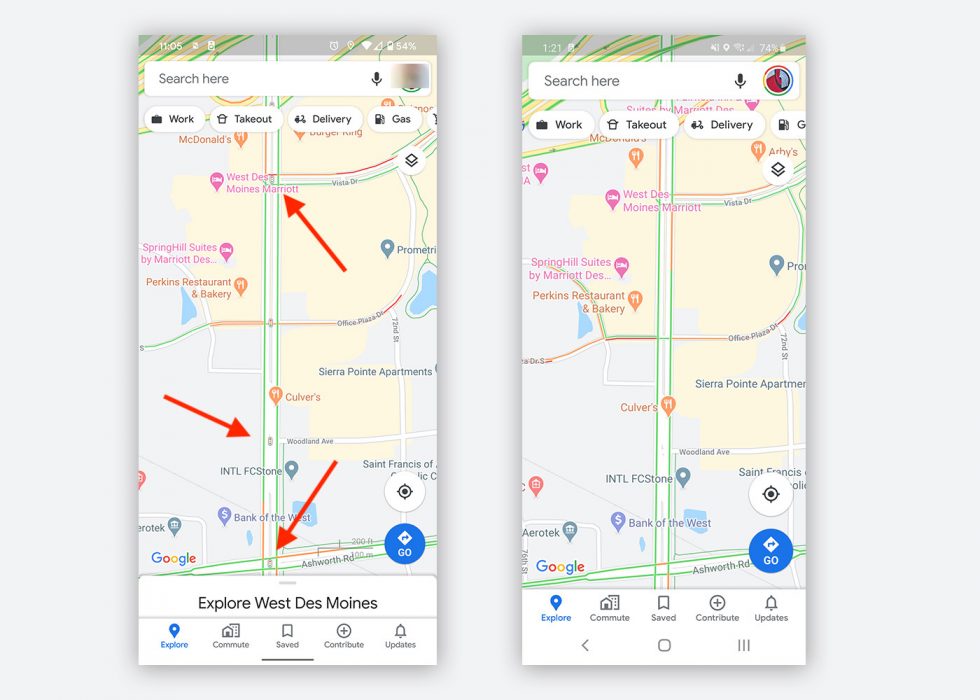 Google Maps Traffic Lights