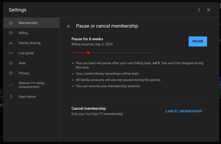 How To Cancel Youtube Tv Or Pause Subscription