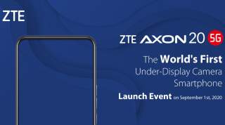 ZTE Axon 20 to Feature World’s First Under-Display Front Camera