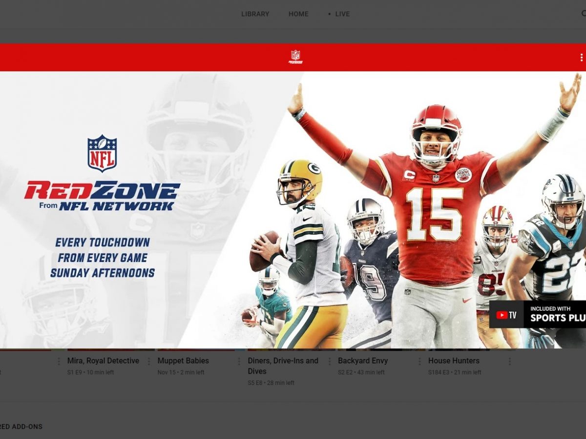 Yep, YouTube TV is Getting NFL RedZone and More