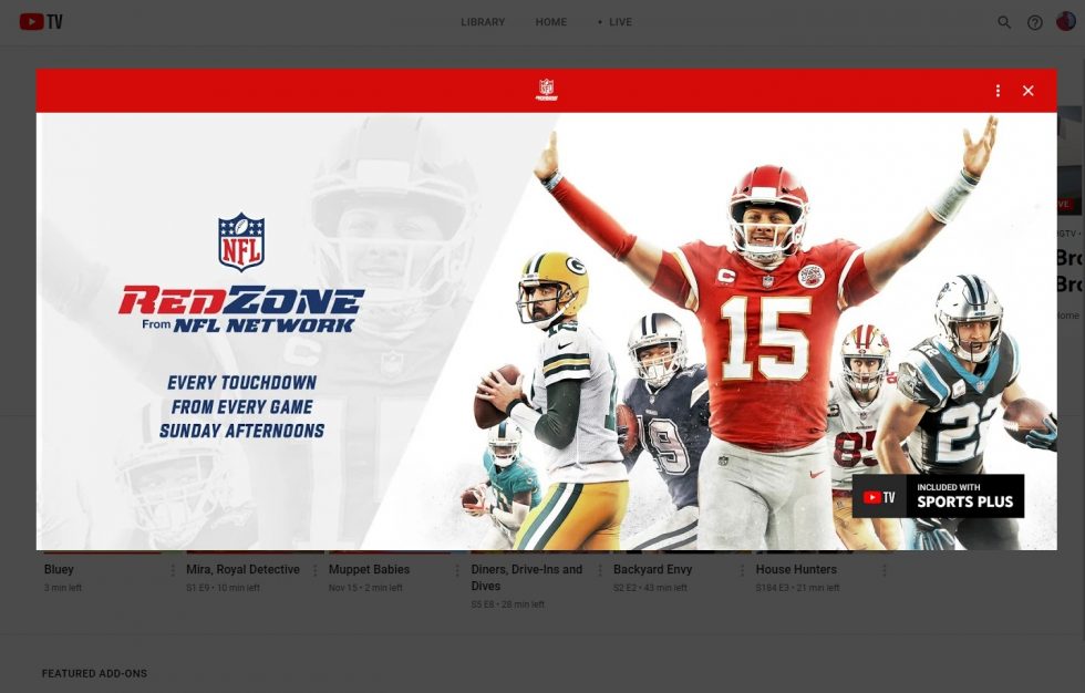 youtube tv nfl reddit