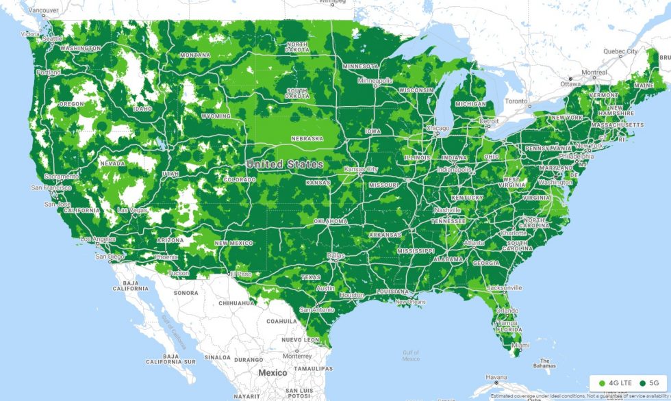 Google Fi Coverage Map