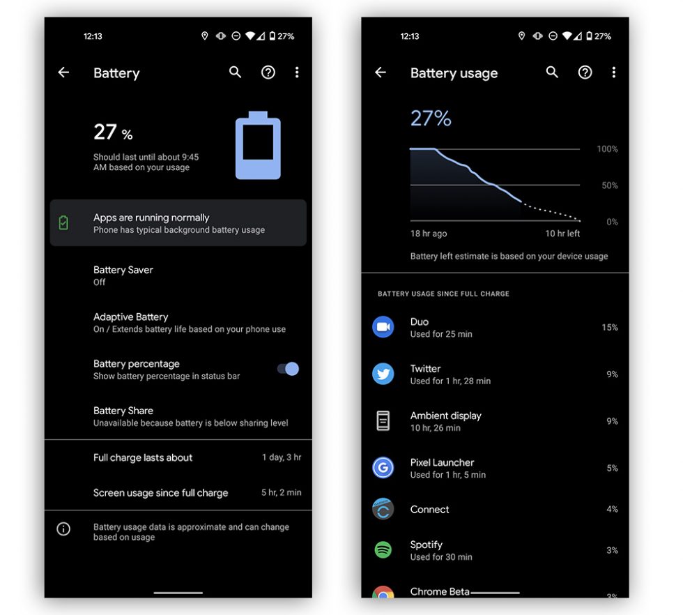 Pixel 5 Battery Life