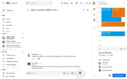 You Can Now Schedule Meetings in Google Calendar Straight From Google Chat