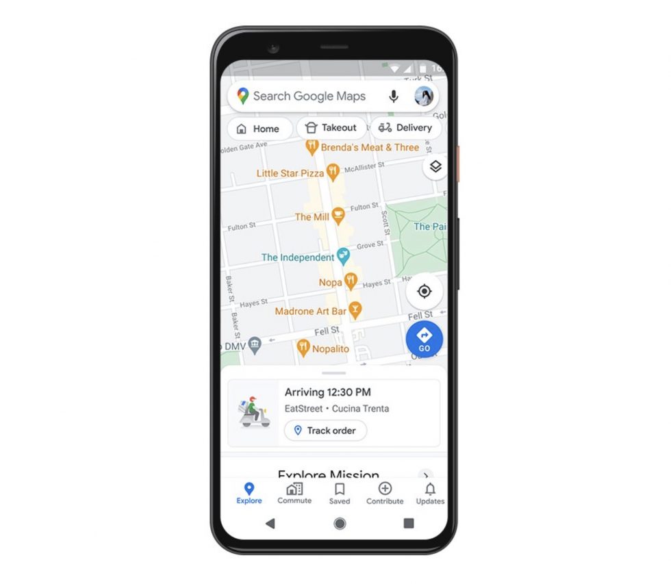 Google Maps Delivery