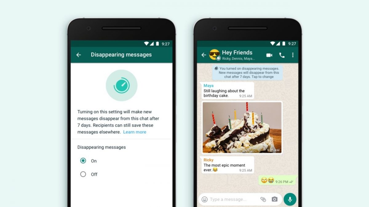 WhatsApp Intros Sweet New Disappearing Messages Feature