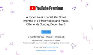 Google Gifts 3 Months of YouTube Premium to Those Without