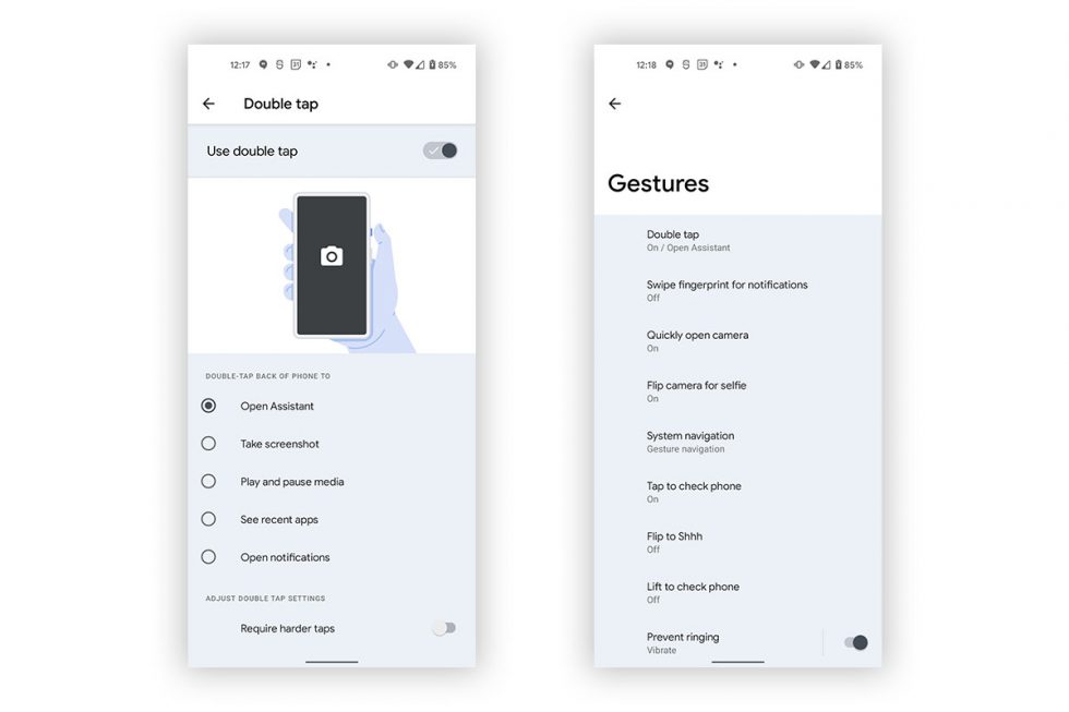 Android 12 Double Tap