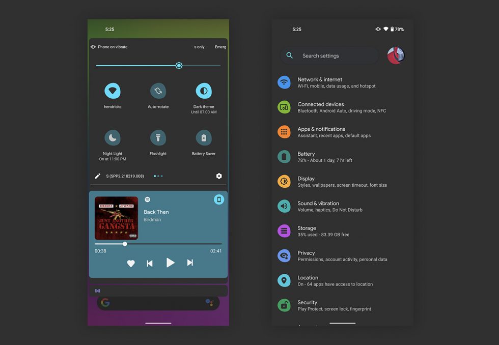 Dark Theme Android 12