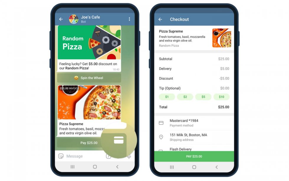 Telegram Payments 2.0