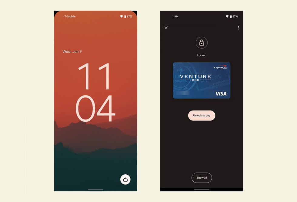 Android 12 Google Pay Shortcut