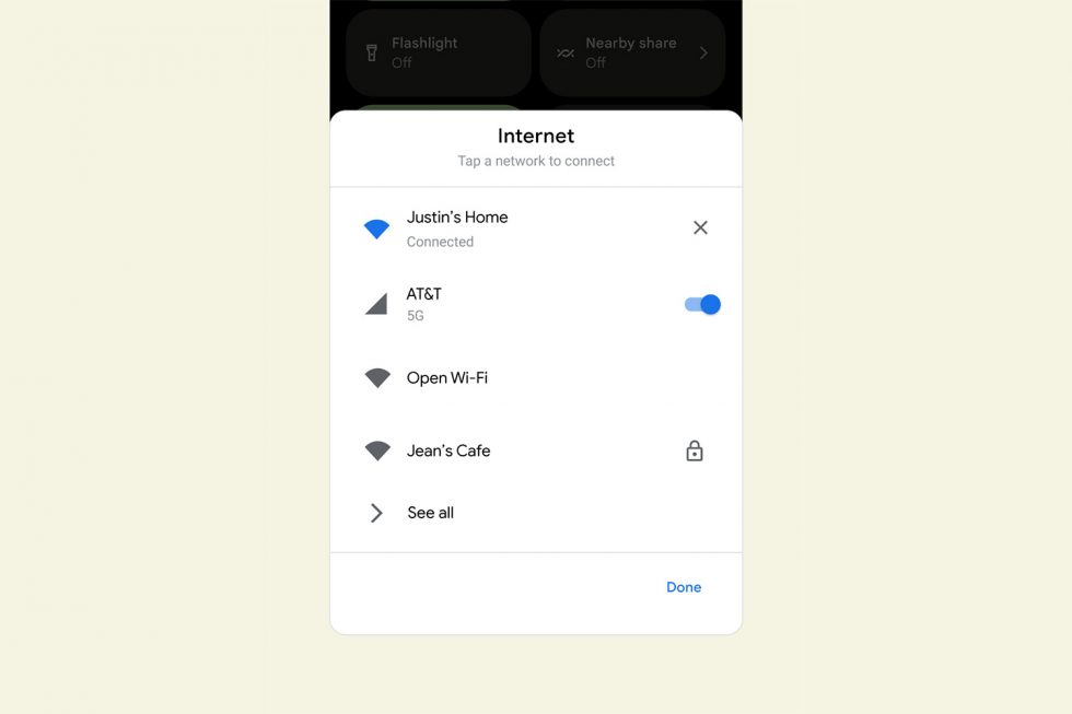 Android 12 WiFi UX
