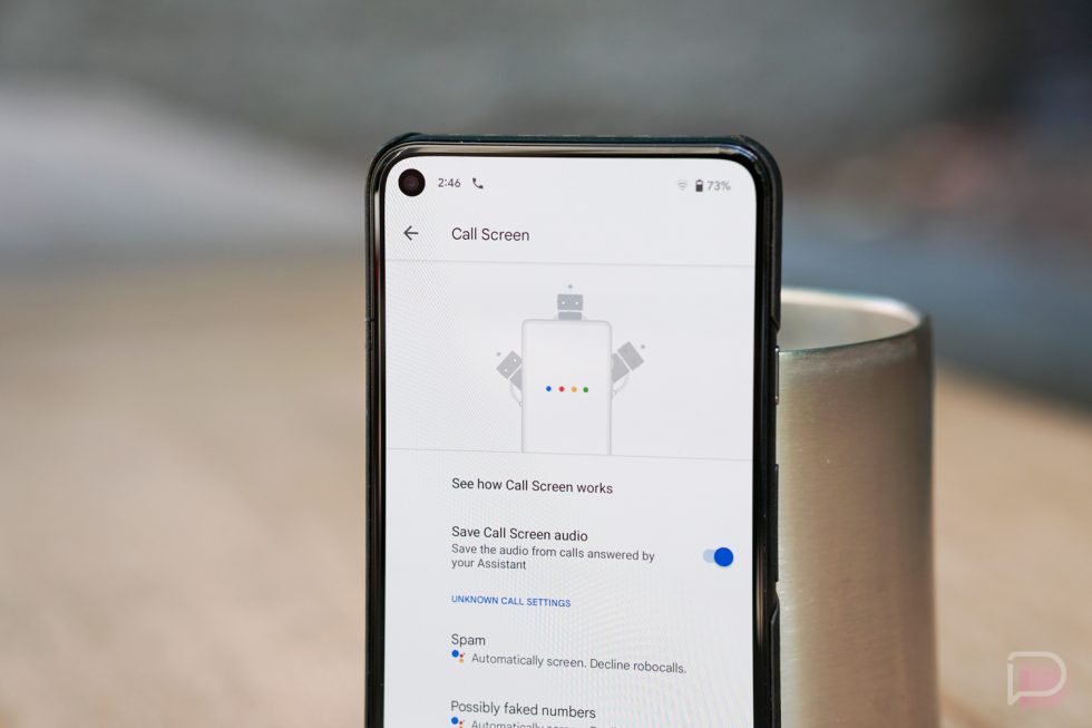 Google Pixel Call Screen