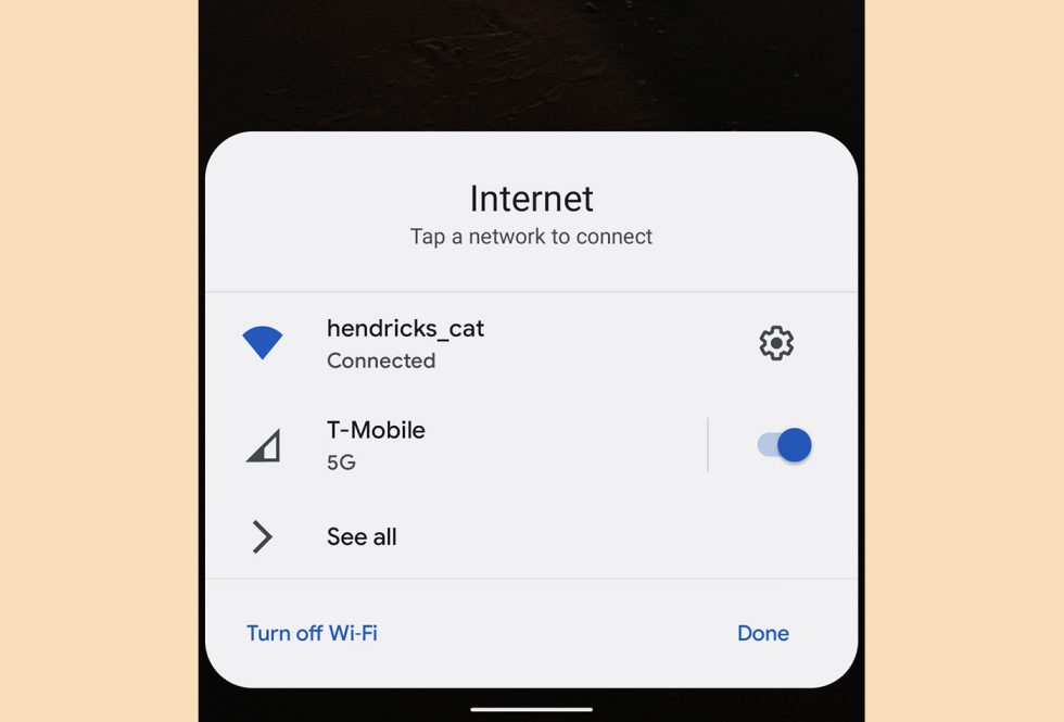 ANdroid 12 Internet