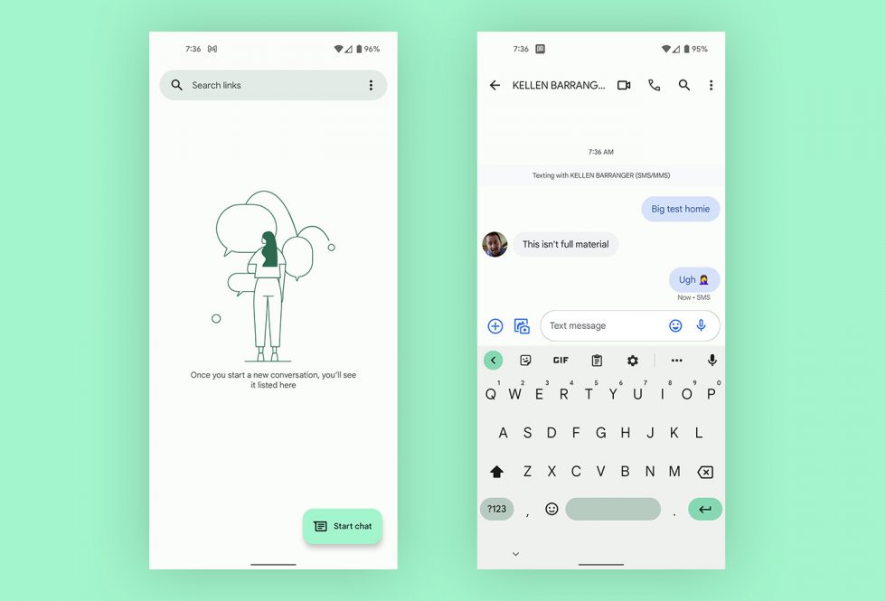 Google Messages Material You