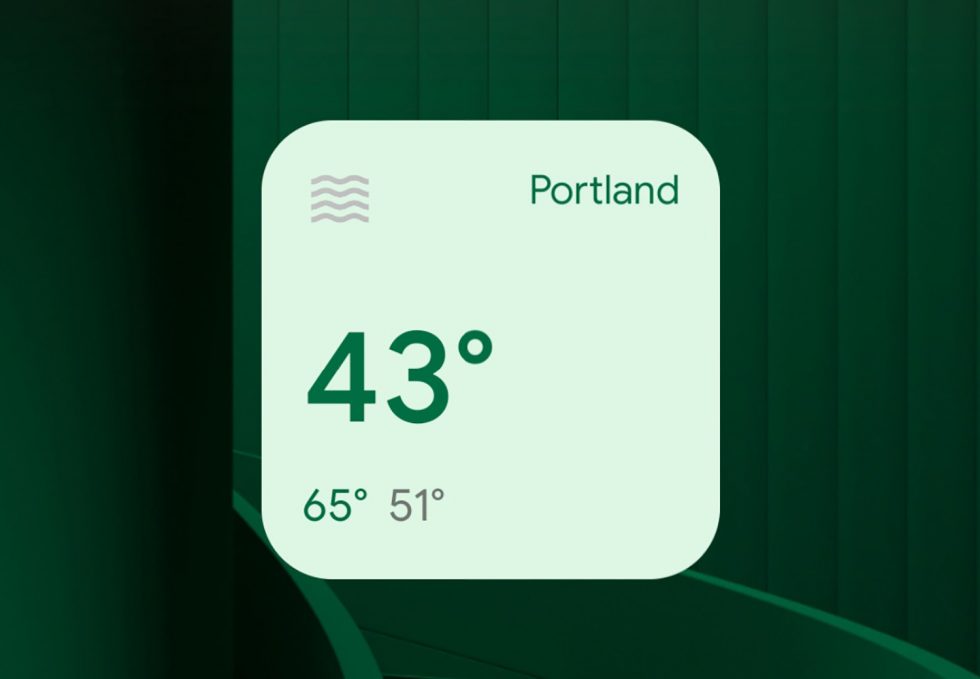 Android 12 Weather Widgets