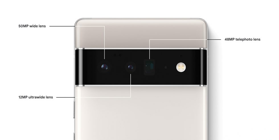 Especificações da câmera do Pixel 6 Pro