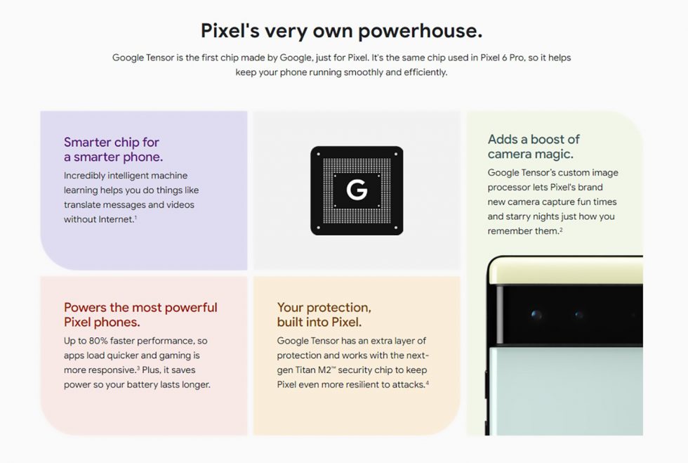 Google Tensor on Pixel 6