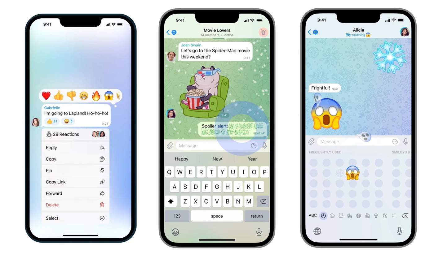 Telegram Adds Message Reactions, Stops Your Buddy From Spoiling Spider-Man