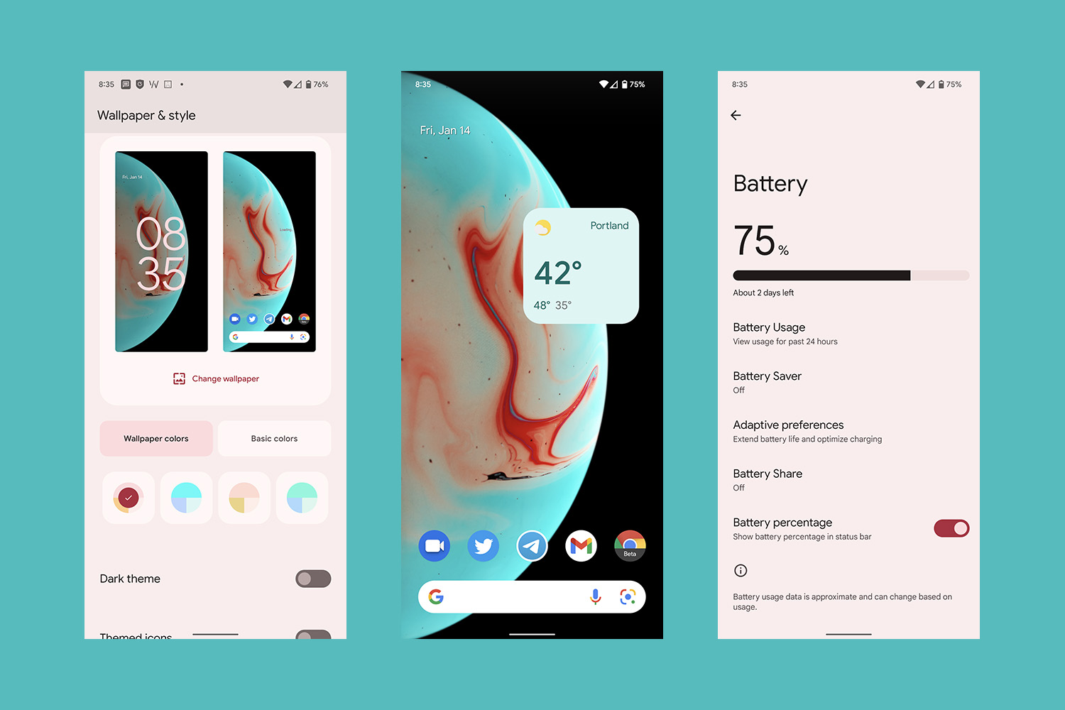Android 13 to bring wallpaper effects new media controls foreground  manager  GSMArenacom news