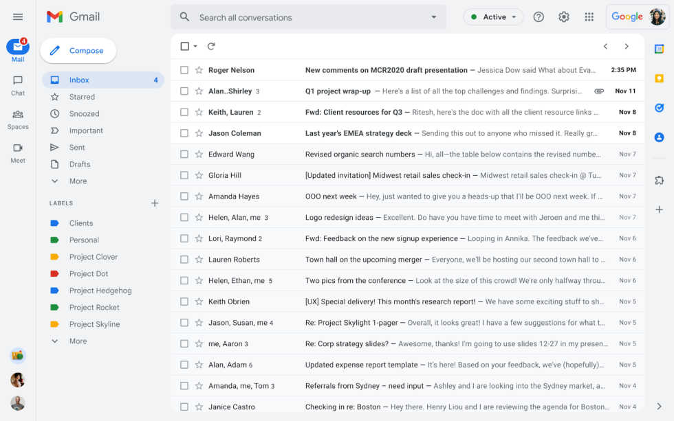 New Gmail Workspace