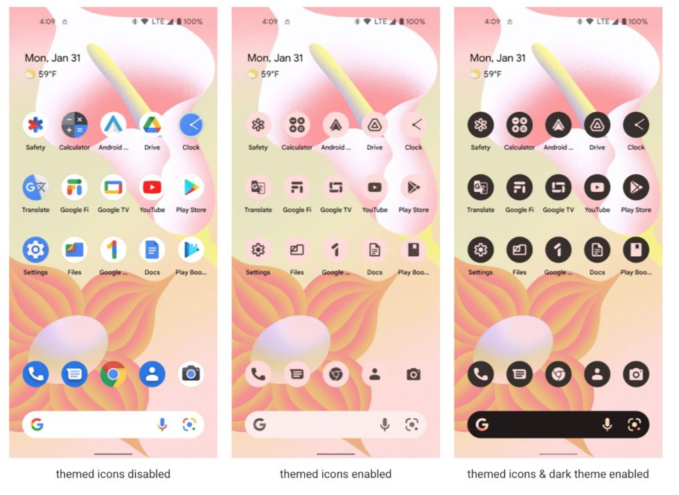 Android 13 Themed App Icons