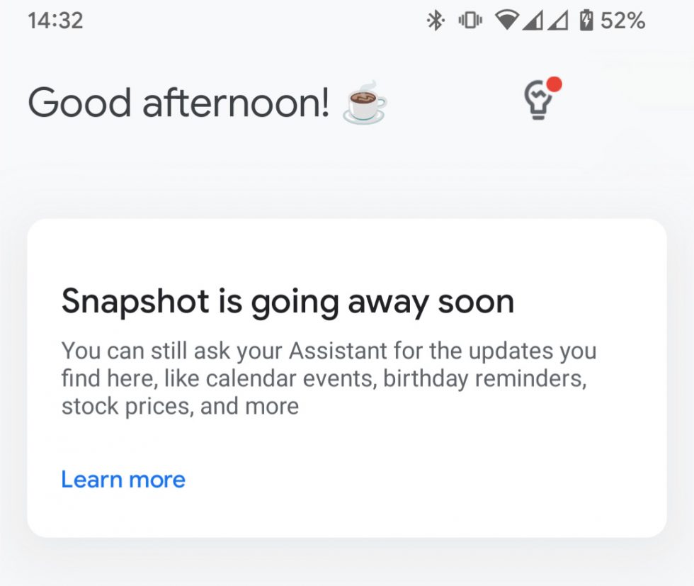 Google Assistant Snapshot