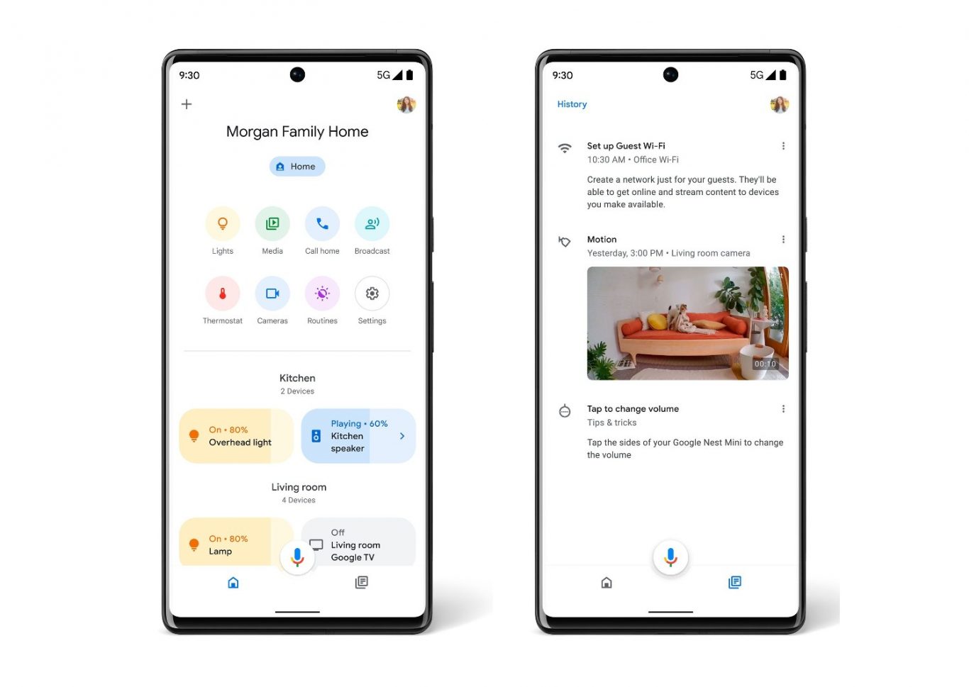 Google Home App Update Brings Quicker Device Controls
