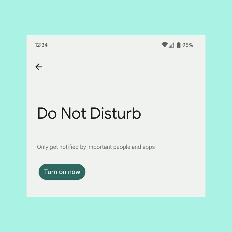 Android 13 Do Not Disturb