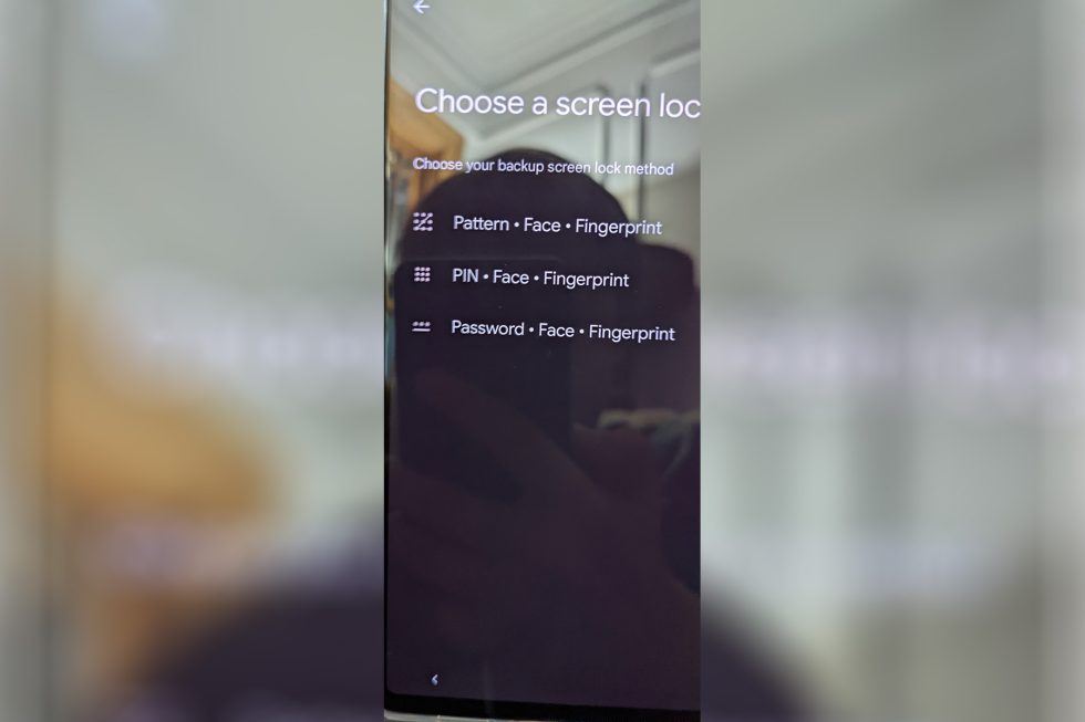 Pixel 6 Face Unlock Setup Screen
