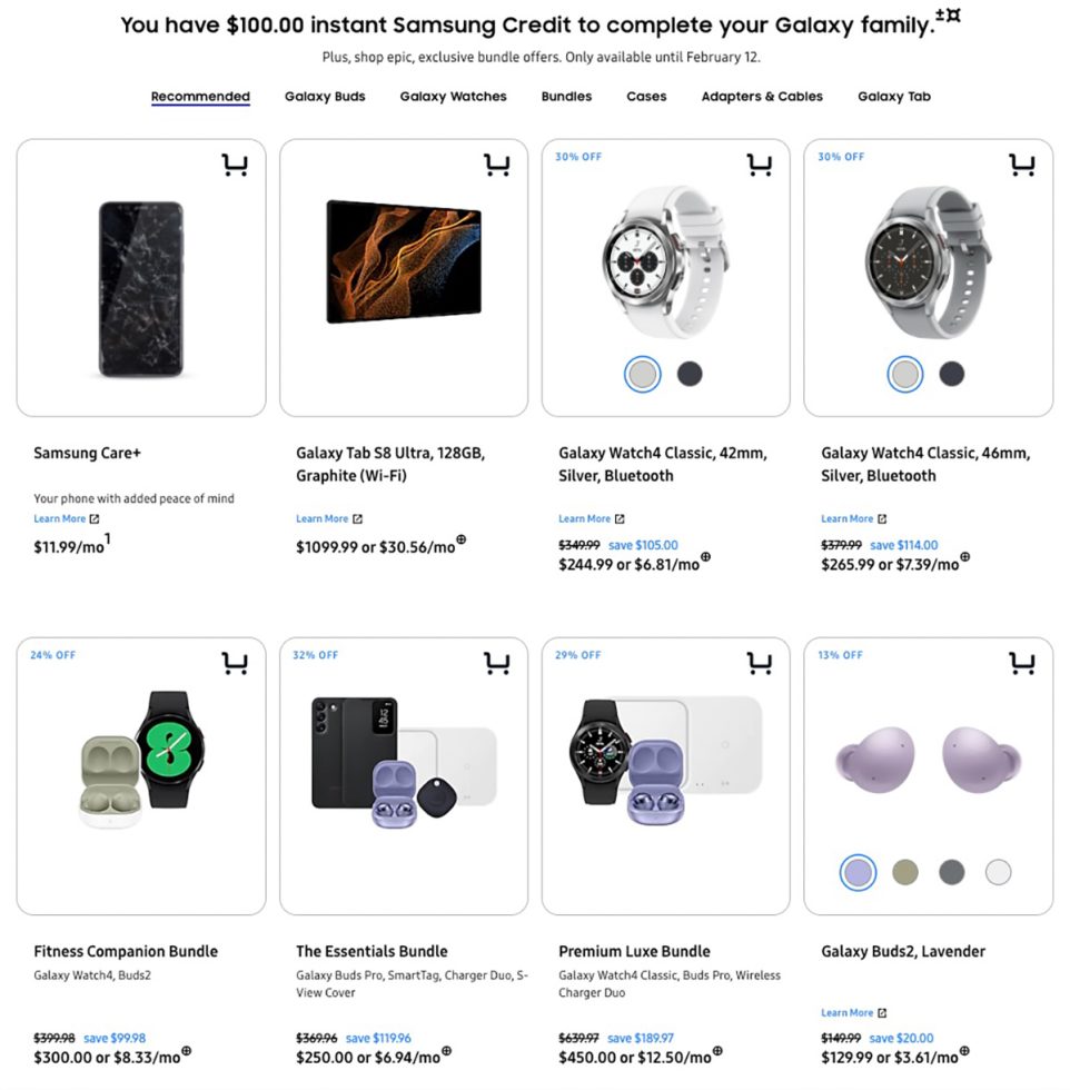 Samsung Accessory Deals