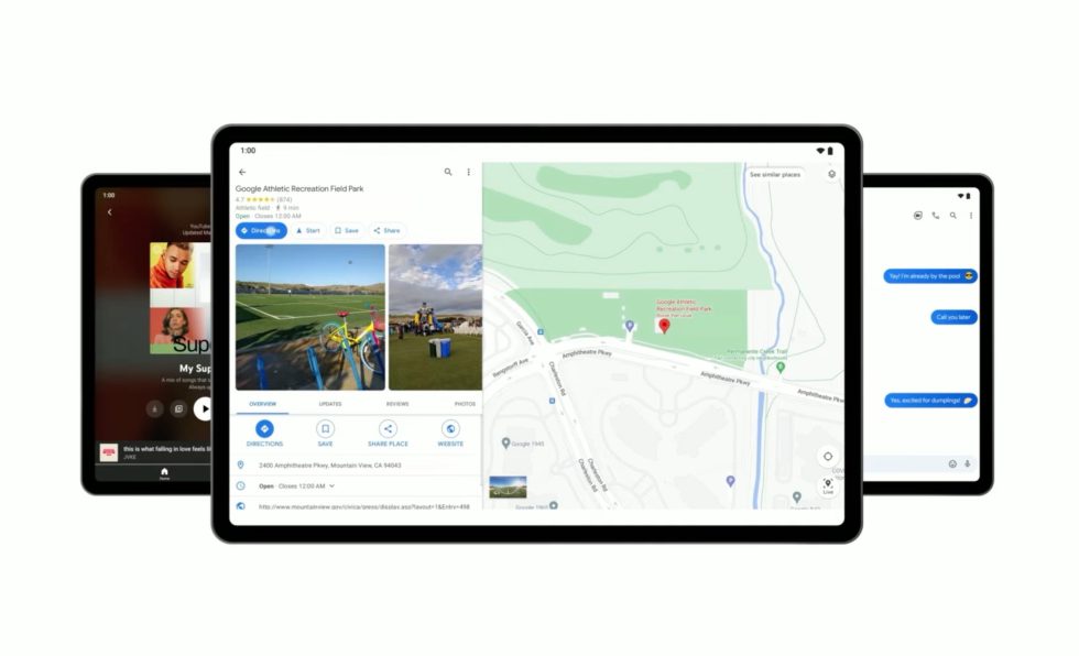 Tablet Google Maps