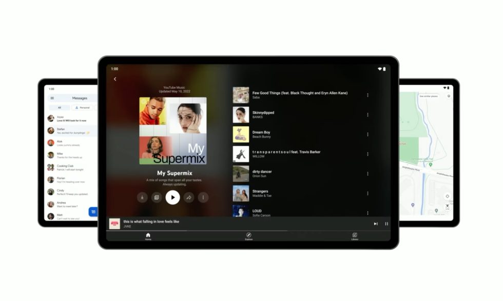 Tablet YouTube Music