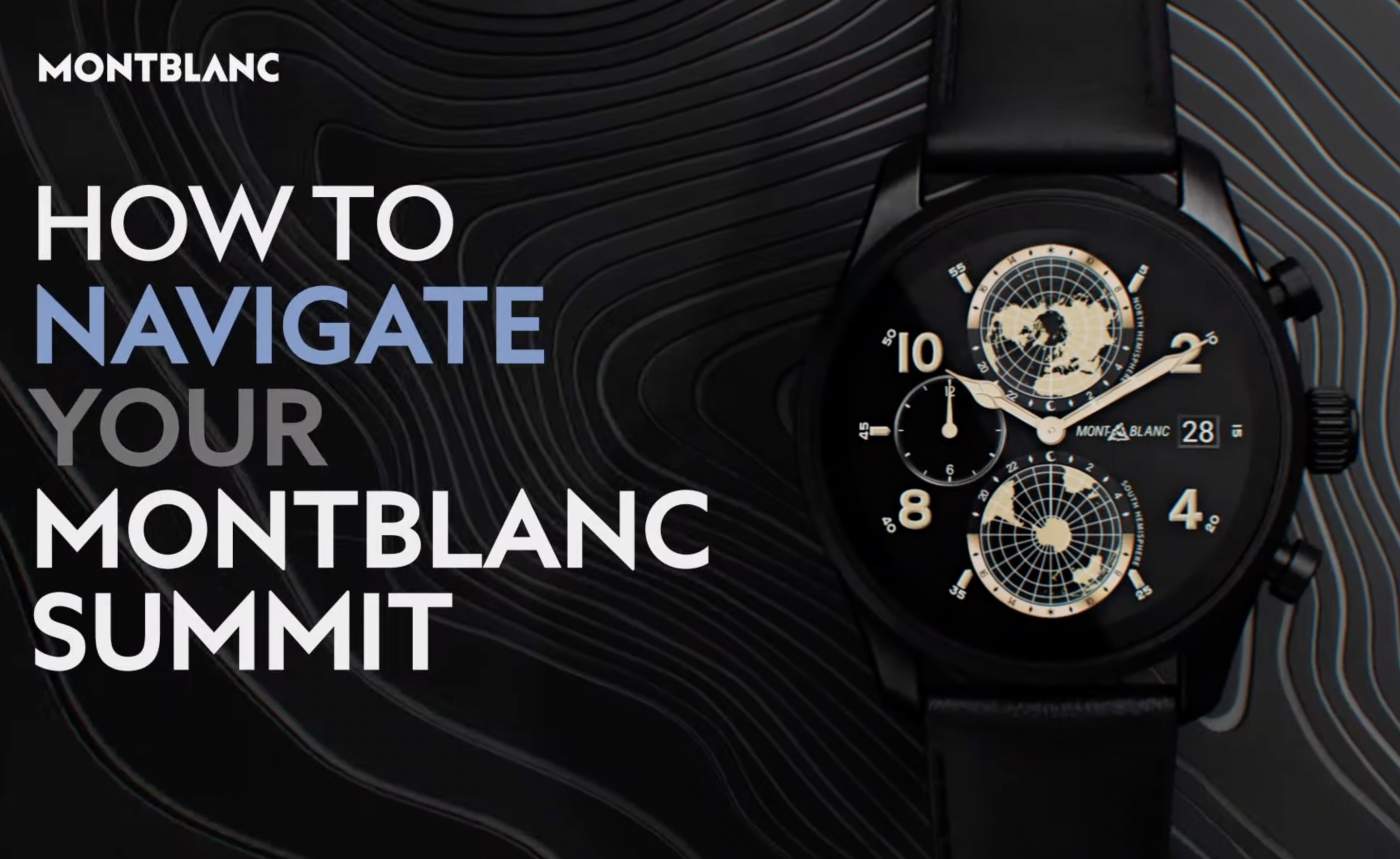 Wear OS 3 Looks Great on the Montblanc Summit 3