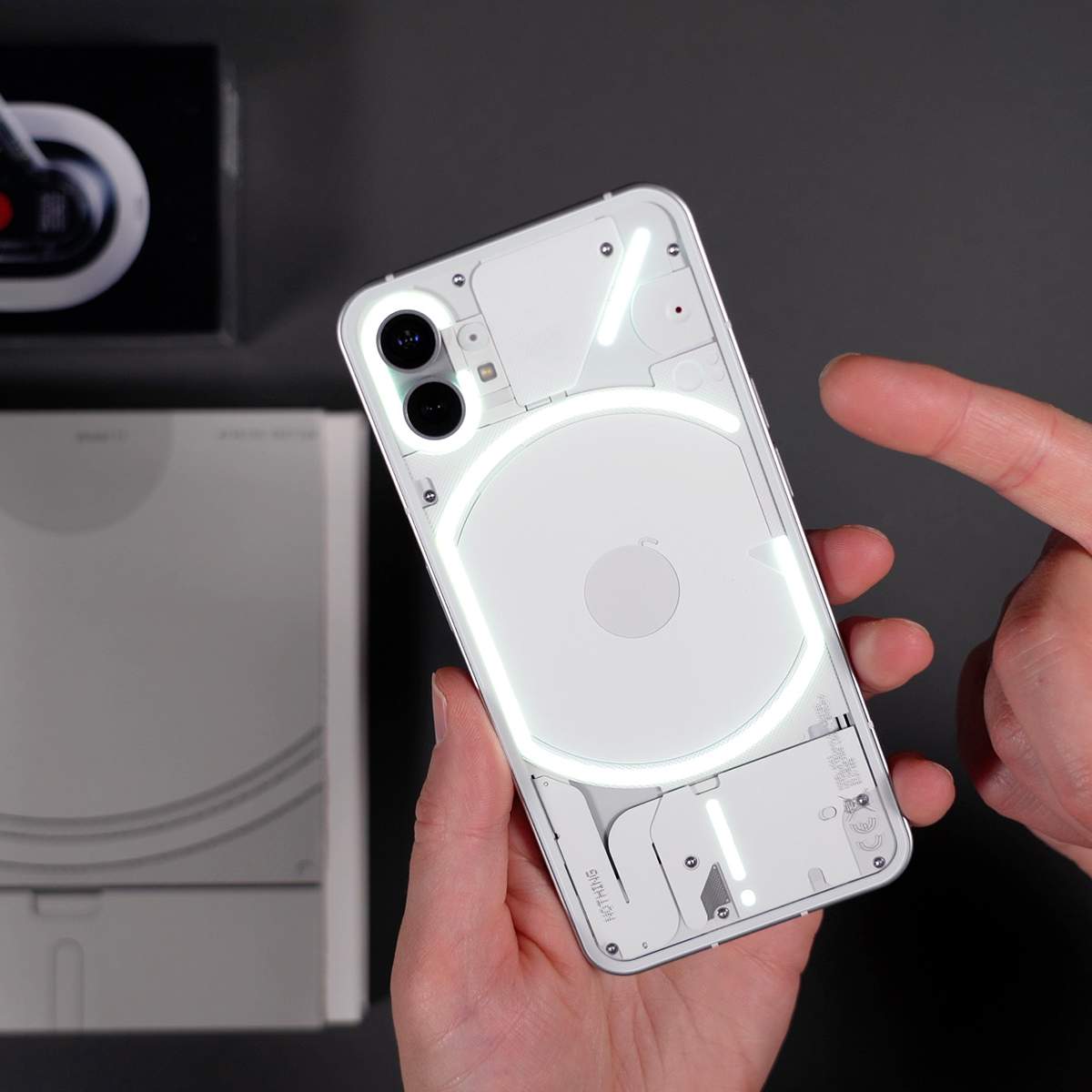 This is a #The100 Limited Edition Nothing Phone (1)