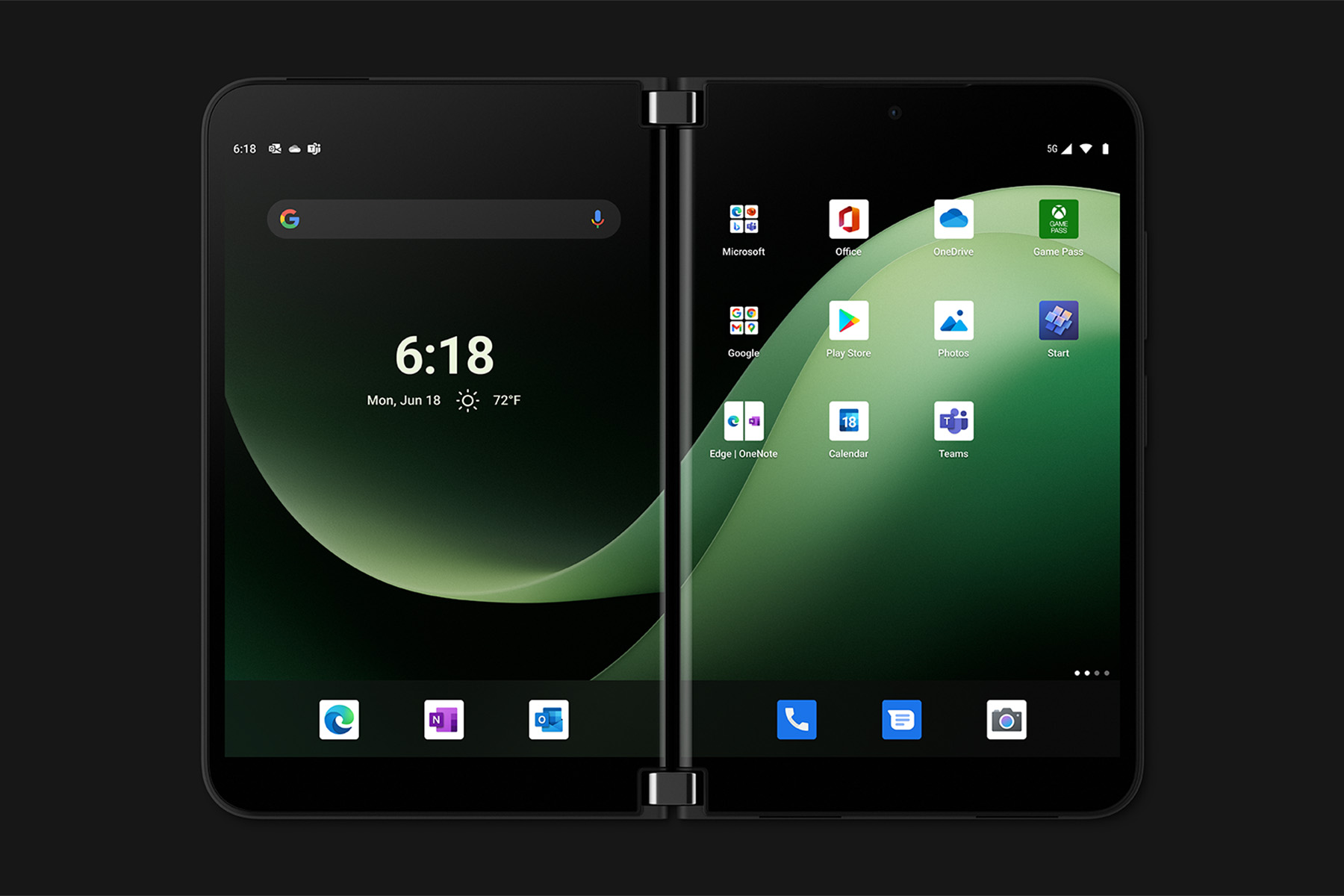 Actualización de Android 12L de Surface Duo